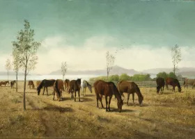 painting of horses