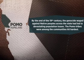 map showing area of Pomo Genocide
