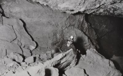 Woman excavating