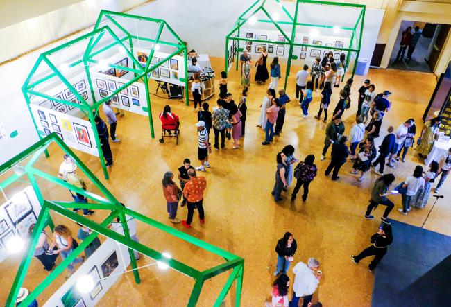 The 7th Annual Student Visual Arts Exhibit (from above) 