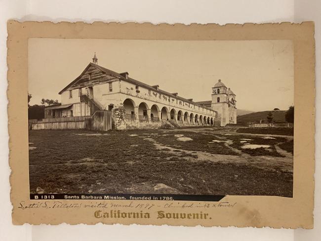 old photo of california mission