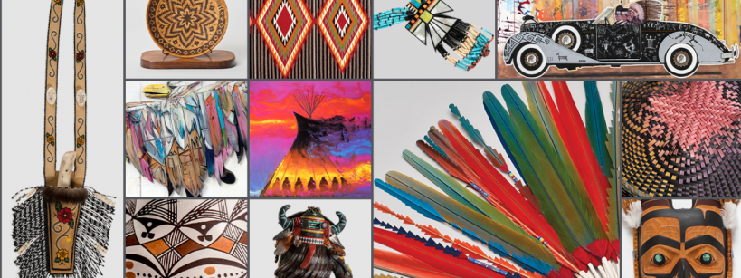 colorful grid of various artwork types that can be found at the marketplace