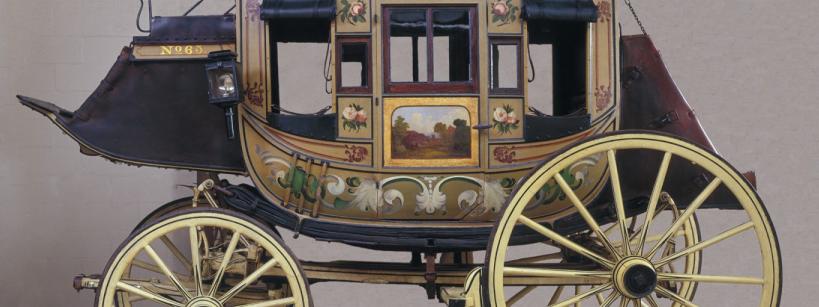 close up of a stagecoach