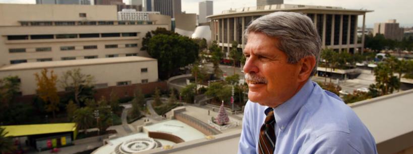 Zev Yaroslavsky looks out over Los Angeles