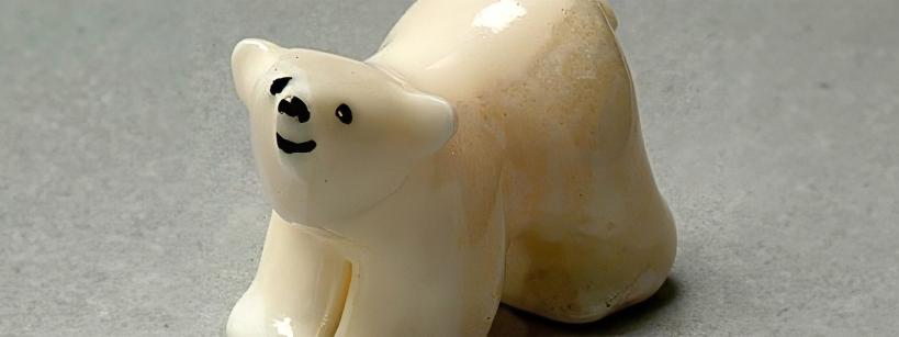 ivory bear figurine