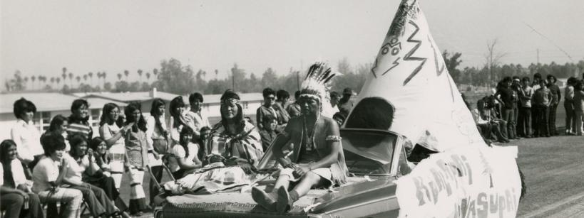 Decorated Car, teepee on top of trunk